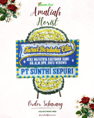 Papan Bunga Duka di Prabumulih Utara