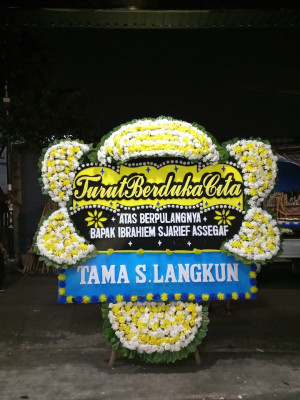 Papan Bunga Duka di Prabumulih Utara