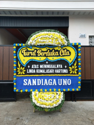 Papan Bunga Duka di Prabumulih Utara